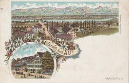 Gruss aus Au-Litho-Hotel Schiff
