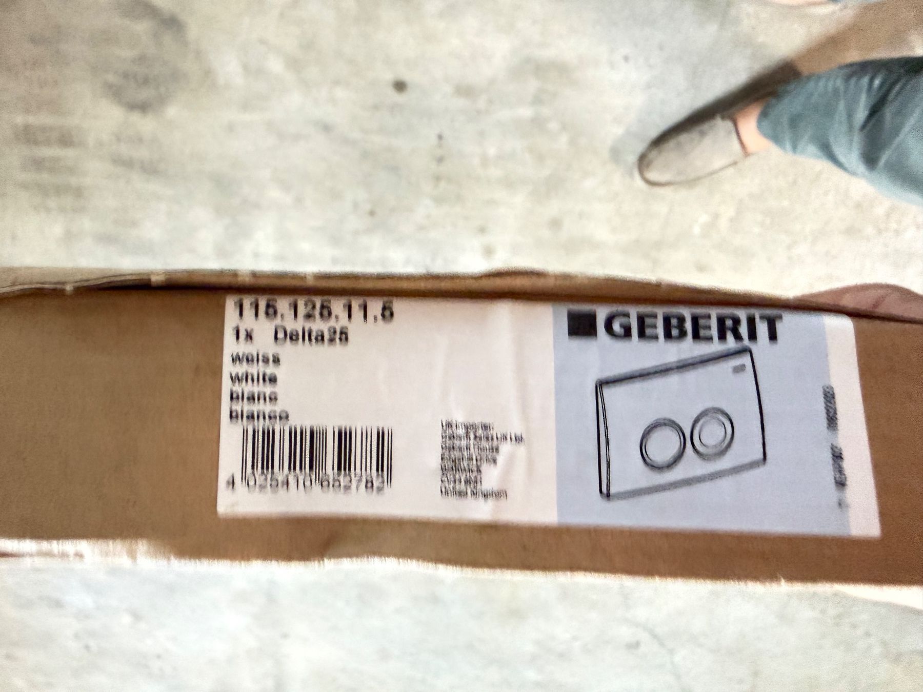 Geberit WC: Geberit Delta25 Betätigungsplatte weiss neu – Nuovo (secondo la descrizione) da Zollikofen venduto da Level_911 1