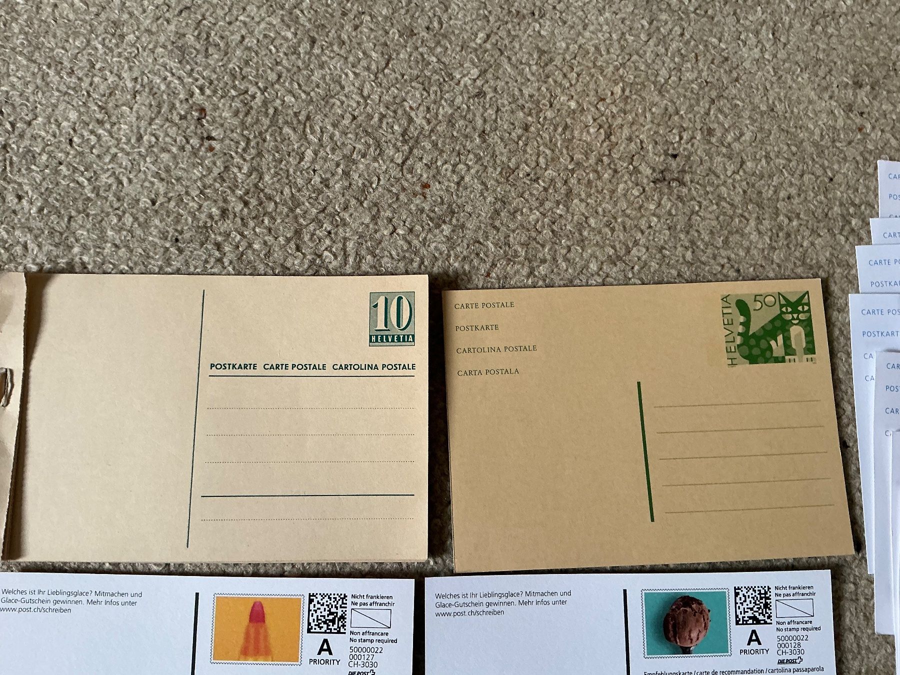 Tutti i francobolli: Konvolut Postkarten mit Briefmarken, Frankaturware – Usato da Jona venduto da Jancy60 1