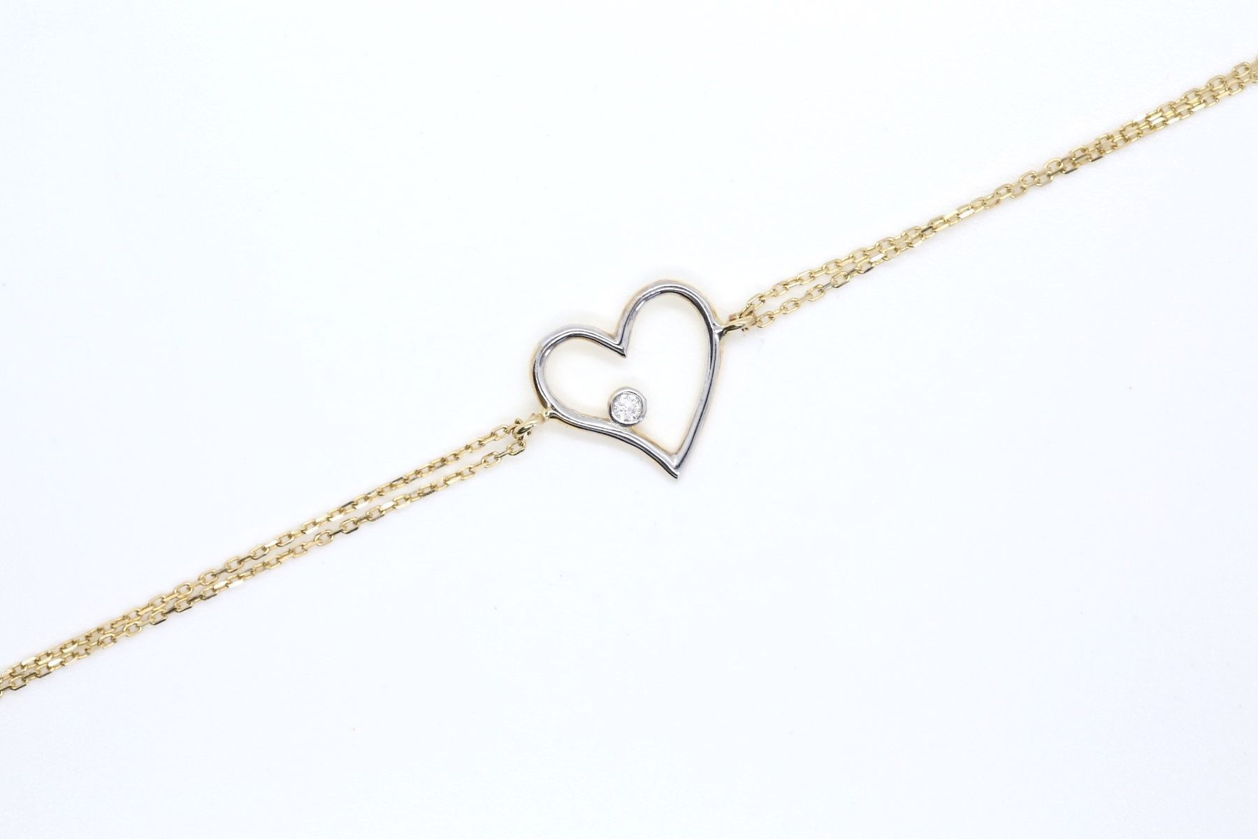 Bracciali & Braccialetti: Armkette mit Herz 14K – Usato da Reinach BL venduto da Han-Numismatik 3