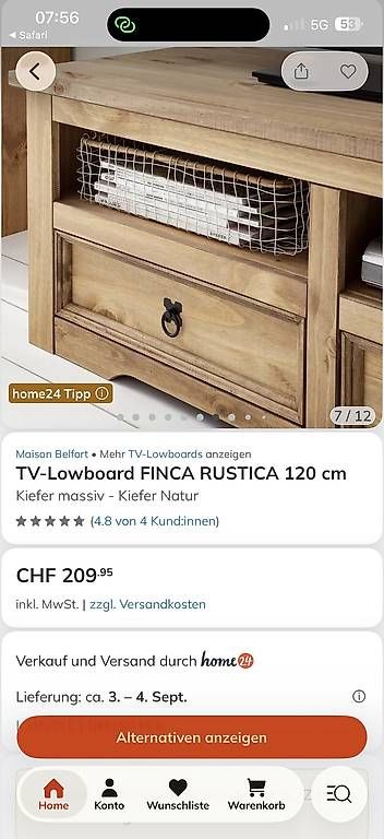 Meubles TV: TV Lowboard – D'occasion à Rossrüti par Nure61 3