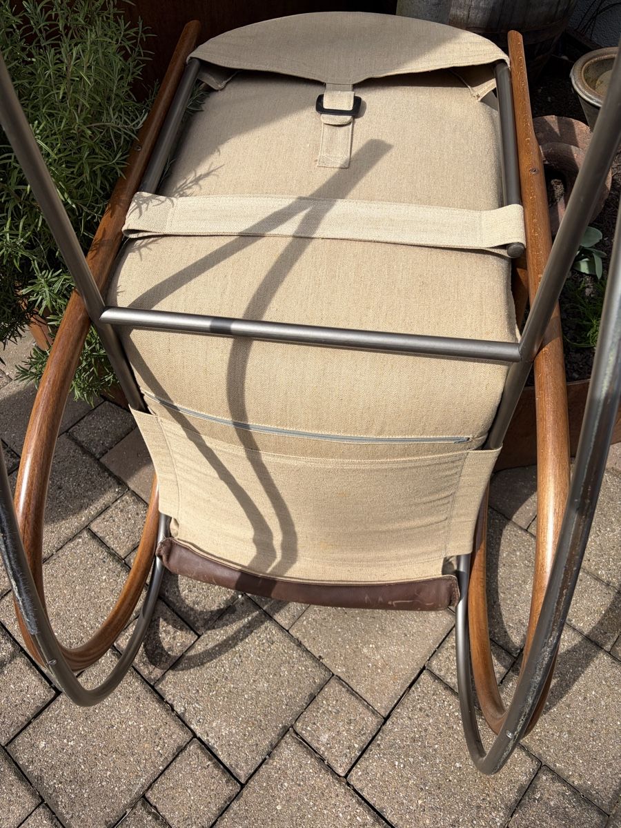 Sedie: Gemütlicher Schaukelstuhl mit Lederbezug - Top Zustand! – Usato da Winterthur venduto da silen 2