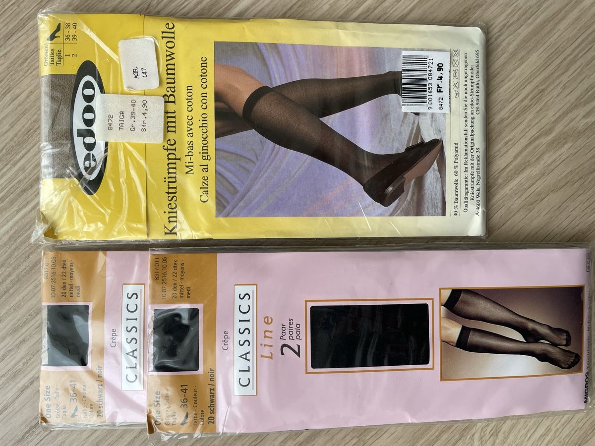 Calze: Neue Kniestrümpfe Grösse 36-41 – Nuovo e nell'imballaggio originale da Kaltbrunn venduto da pooc1975 1