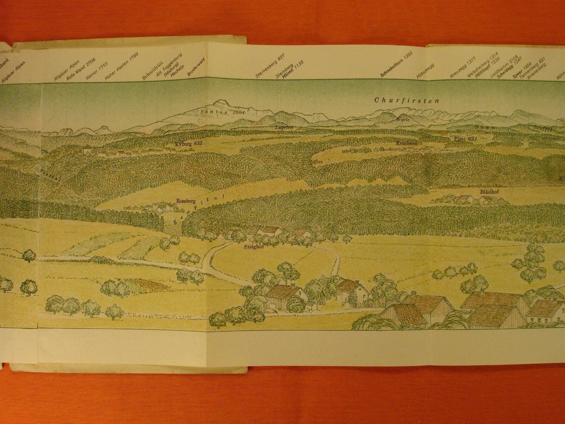 Libri: PANORAMA BRÜTTEN, 1921 – Usato da Grüningen venduto da Kartensammler 3