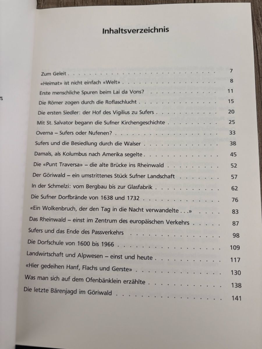 Libri: SUFERS, DAS ÄLTESTE DORF IM RHEINWALD – Nuovo (secondo la descrizione) da Schaffhausen venduto da Reporter 2
