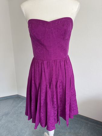 Rebecca Taylor Seidenkleid, Grösse 4, Lila, Sommer 49