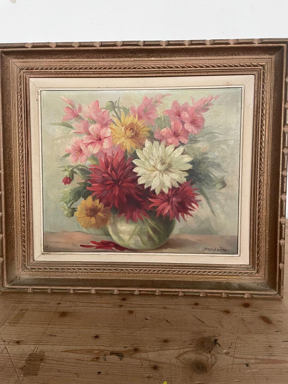 Dipinti: Ölgemälde Deschamps 60x52cm Scheunenfund – Usato da Hitzkirch venduto da Reliko