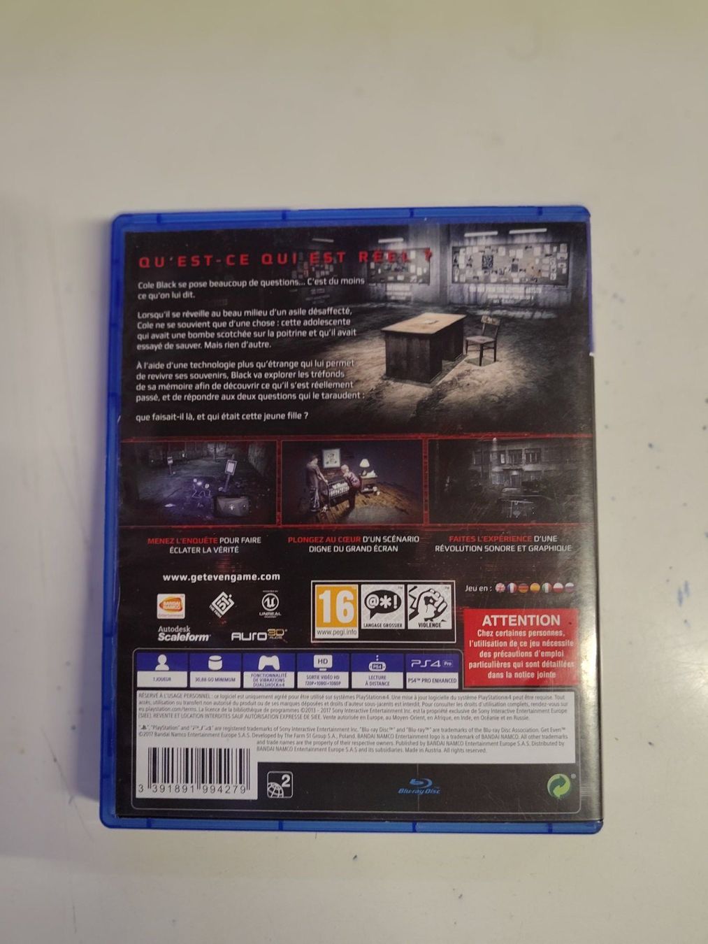 Sony Giochi: Jeu PS4 - Get Even – Usato da Saxon venduto da dan_drn5 1