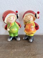 Marienkäfer Figuren Keramik 2er Set Neu