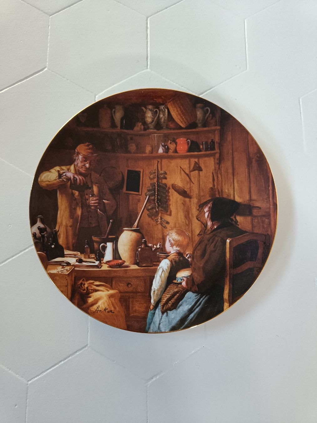 Piatti: 7 Langenthal Wandteller Albert Anker – Usato da Bözberg venduto da pasqualle01 4