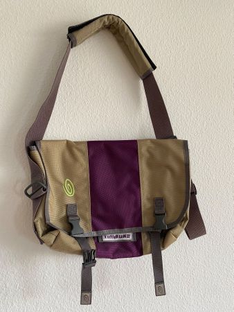 Timbuk2 Umhängetasche Messenger Bag beige lila, kl. Grösse