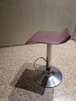 Zwei Barhocker Kunstleder Braun Höhe verstellbar