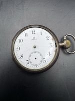Omega Taschenuhr Silber defekt für Teile