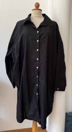 Chemise oversize LUUKAA noire, t. 2/3, coton, coll. AW26/27