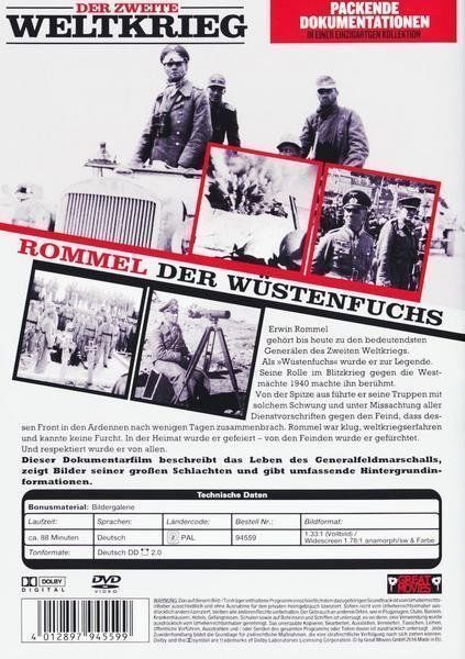 Rommel - Der Wüstenfuchs (Der zweite Weltkrieg) (Gebraucht) in st ...