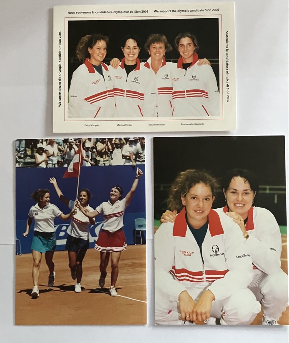 Cartoline postali: Schweizer Tennisstars im Fed Cup Final 1998 – Usato da Bauma venduto da Baumer71