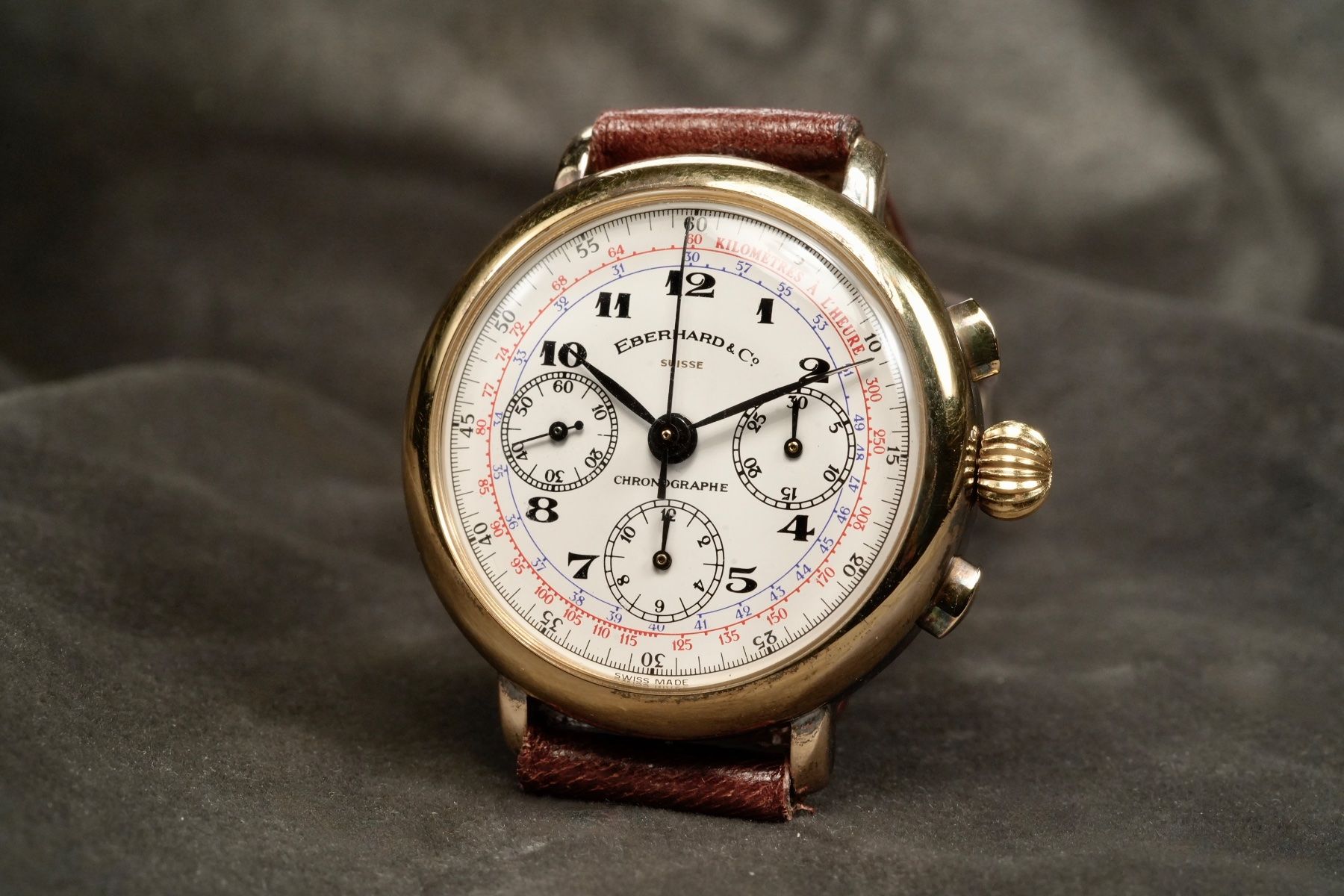Eberhard & Co. Orologi: Eberhard - Replica Ref.36008 Sterling Silver 925 Gold Plated – Usato da Morcote venduto da chronoservice 3