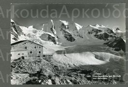 AK sw Pontresina GR Diavolezzahütte,Vadret Pers,Palü ≈1957