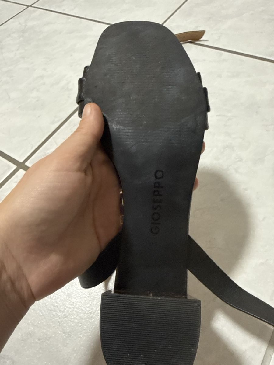 Scarpe da donna: Gioseppo Black Leather Sandals, EU 39 - Summer Ready! – Usato da Effretikon venduto da lio_gjr8 3