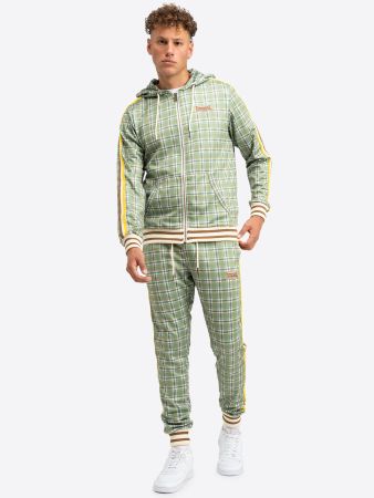 Lonsdale 117117 Littlestone Jogginganzug  L Grün/Gelb/Ecru