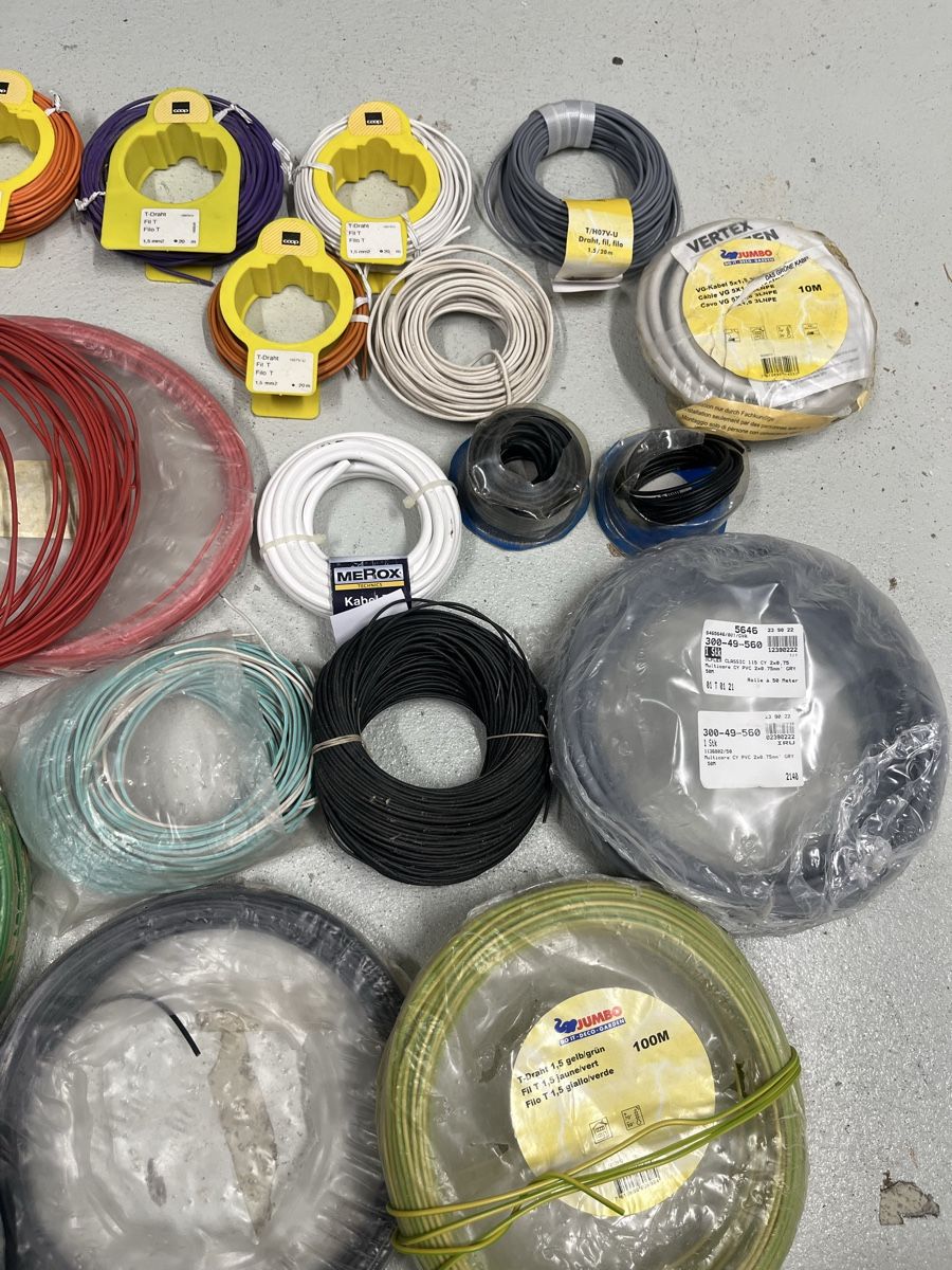 Kabel: Restposten Elektrokabel, Draht, Kupfer – Neu (gemäss Beschreibung) aus Würenlos von KLG_3TBs 2