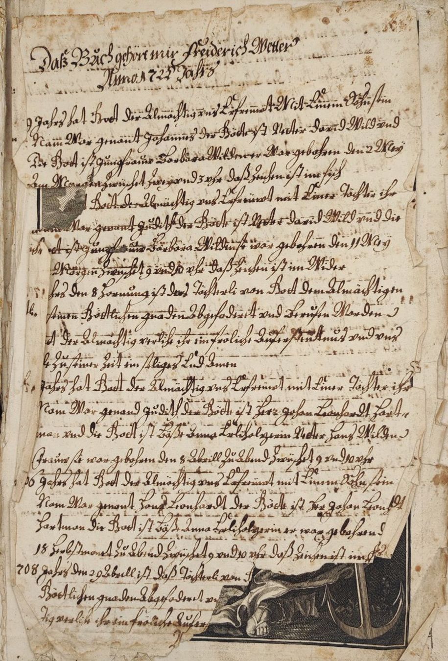 Libri: BIBLIA GERMANICA NÜRNBERG 1716 – Usato da Goldach venduto da Gaip 2