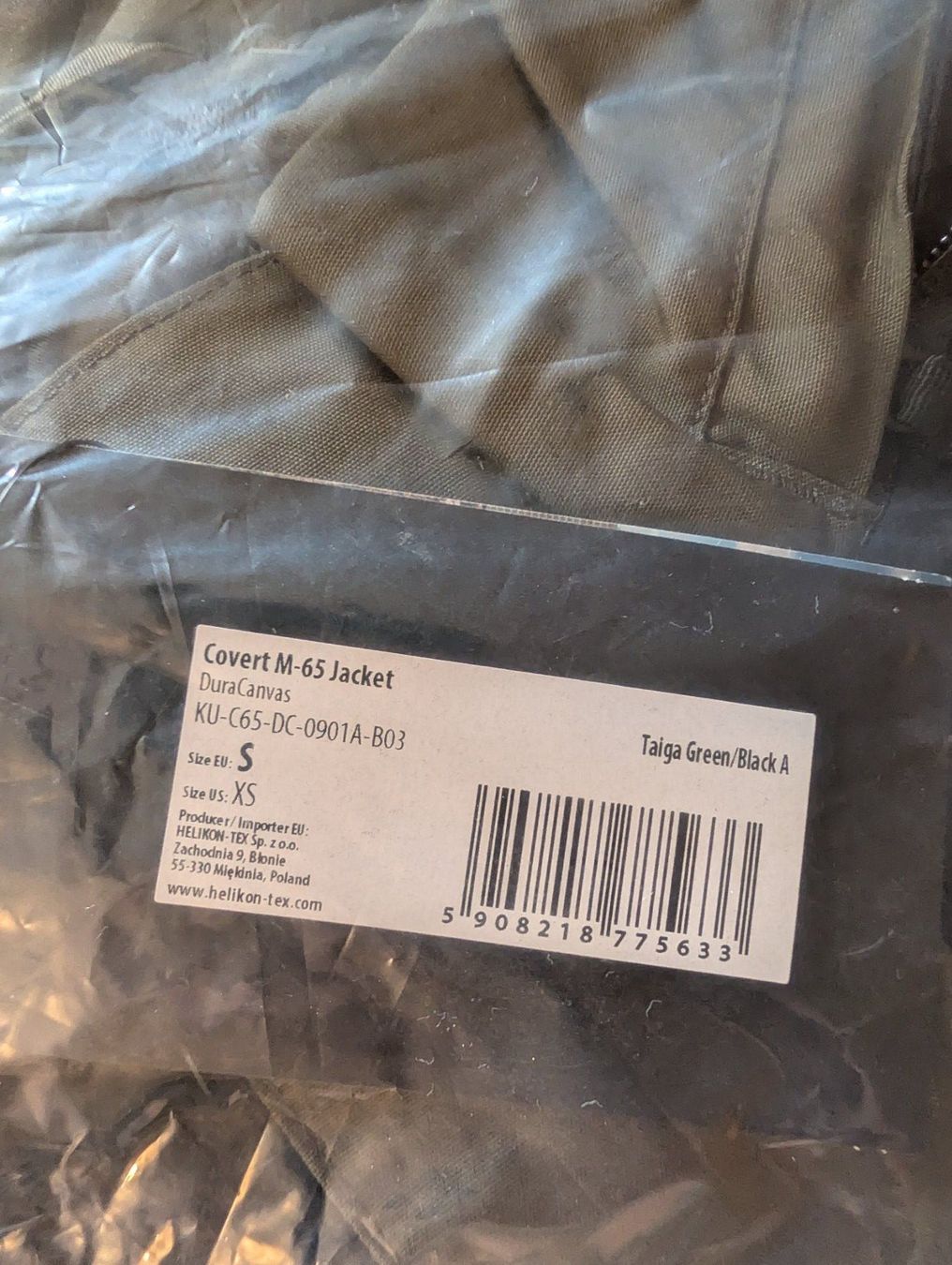 Helikon-Tex Giacche: Cover M-65 Jacket Helikon-Tex S – Nuovo e nell'imballaggio originale da Oberegg venduto da 6klee6 1