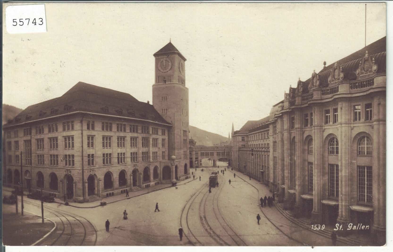 Cartes postales: St. Gallen - Bahnhof – D'occasion à Ettingen par Kartenplanet