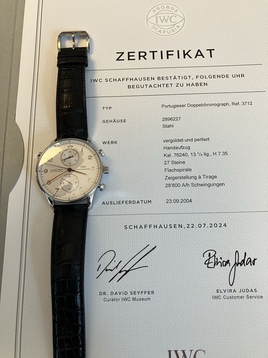 IWC Orologi: IWC Portugieser Doppelchronograph Ref. 3712 – Nuovo (secondo la descrizione) da Jonen venduto da ursi161066