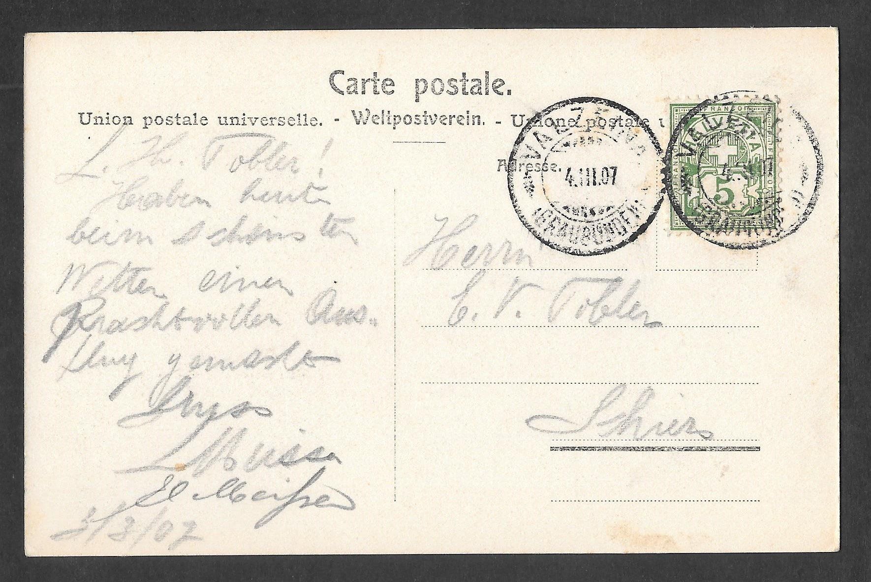 Cartoline postali: Valzeina Dörfli Villa Valsana – Usato da Olten venduto da clotaldi 1