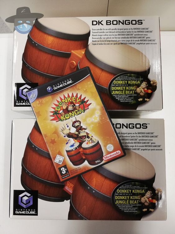 Donkey Konga Bongos Avec Boîte - Version Japonaise - GameCube - Occasion