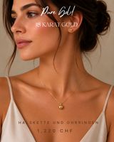 Halskette Ohrringe 18 Karat Gold neu Kapamar Jewelry