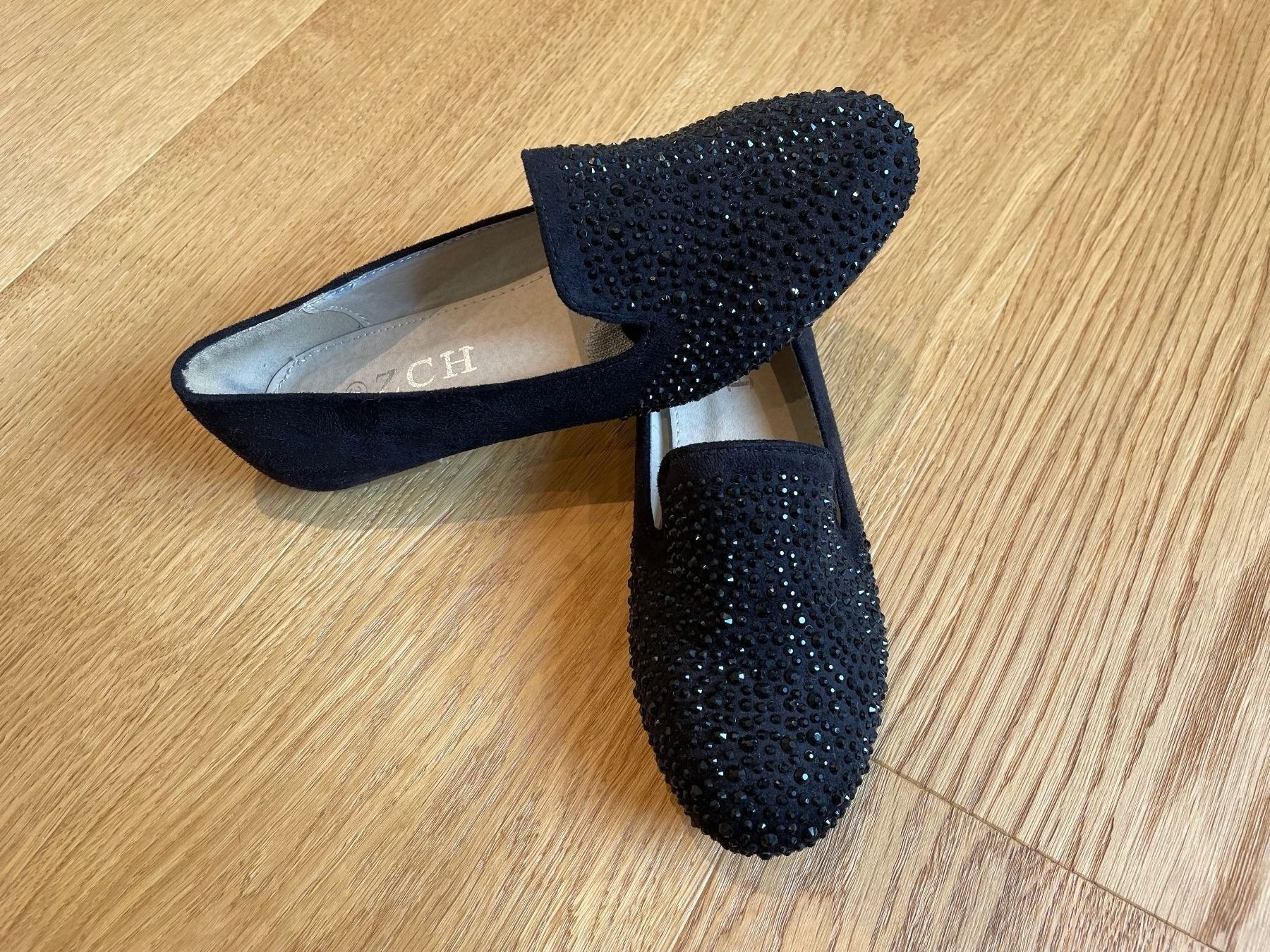Scarpe da donna: Sommerschuhe mit Pailletten – Nuovo (secondo la descrizione) da Neunkirch venduto da autoscooter57 1