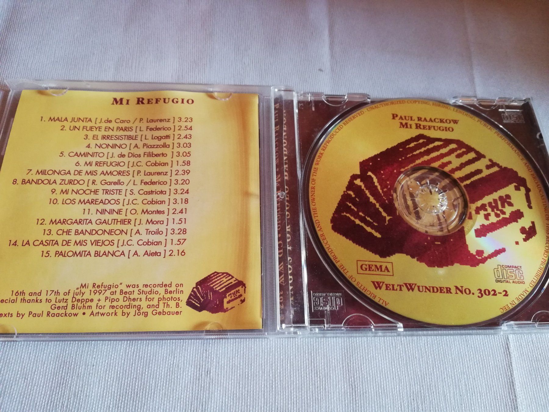 CD: PAUL RAACKOW - MI REFUGIO – Usato da Bern venduto da Vinylsound.ch 2
