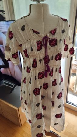 Odd Molly m. Seide Stickerei Kleid