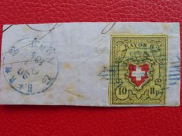Rayon II (16II), T.3 E-RU, Briefstück: BERN: 20.10.1853