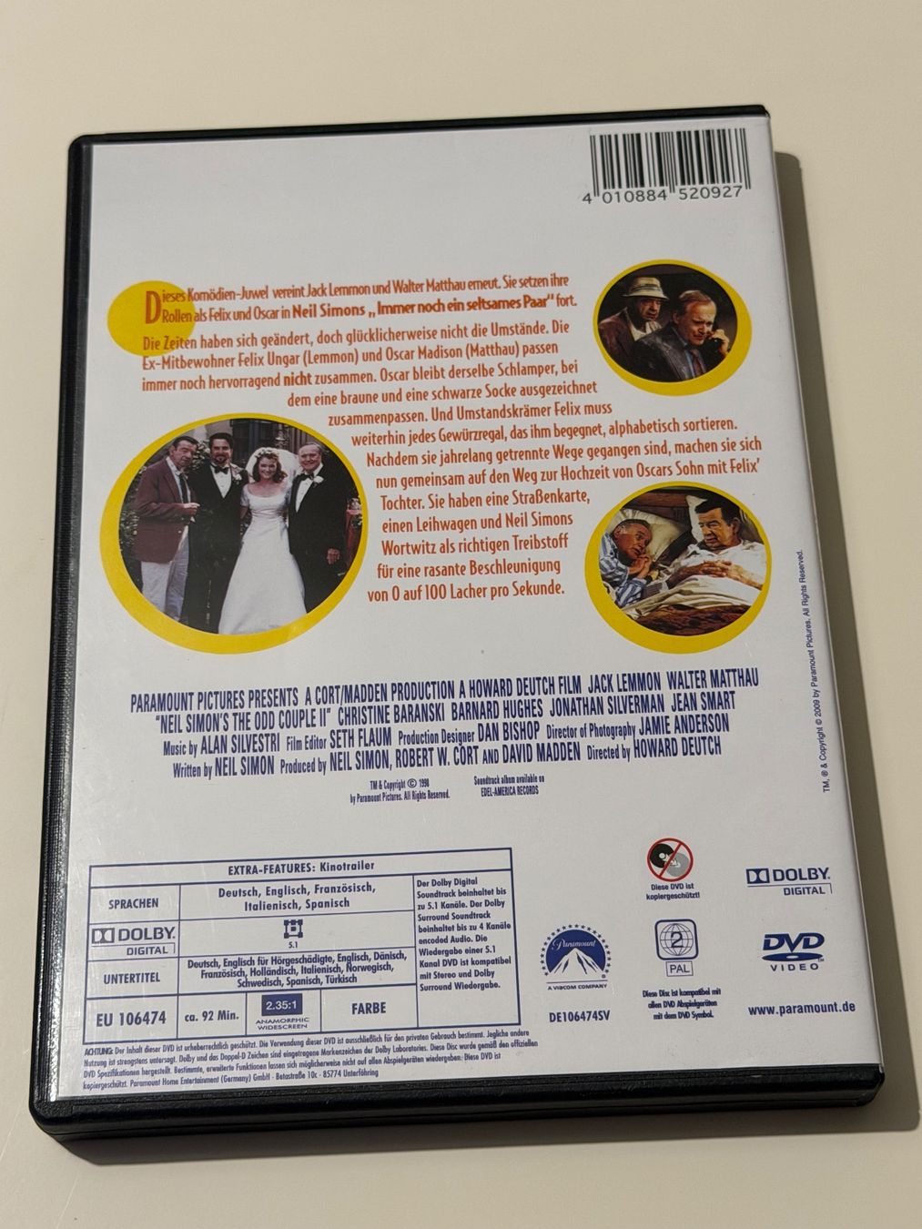 Tutti i DVDs: Immer noch ein seltsames Paar - DVD – Usato da Altstätten SG venduto da sheamus 1