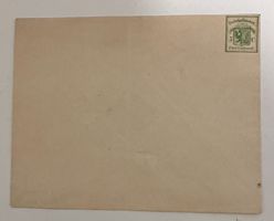 Enveloppe Genève Port Cantonal 5c timbre original vert