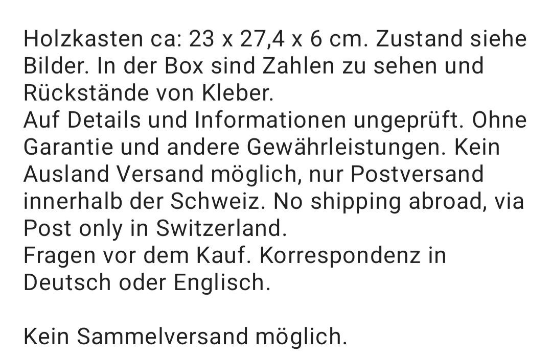 Sonstige Dekorationen & Accessoires: Holzkasten/Holzbox  – Gebraucht aus Adliswil von cha_fq9f 4