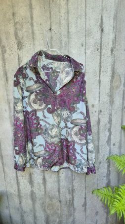 Vintage Bluse 80er-Jahre, Gr. 46/48