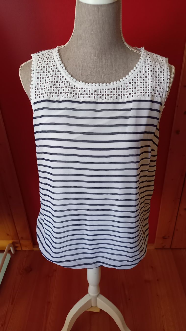 Comma Top: Damen Bluse Comma gestreift Grösse 40  – Usato da St. Gallen venduto da Otterndorf