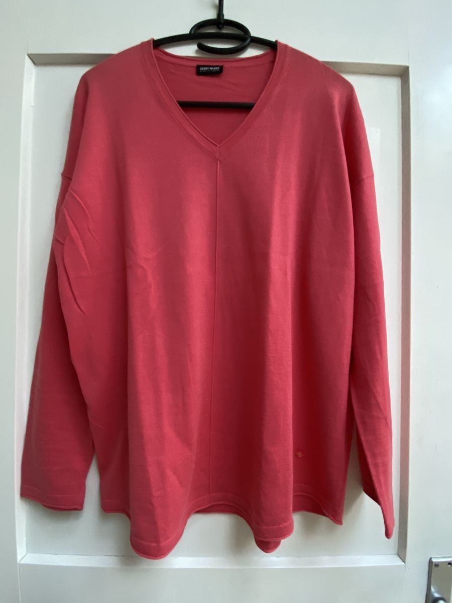 Gerry Weber Maglioni & Felpe: Gerry Weber Pullover Gr.L himbeer-rot Baumwolle  – Nuovo (secondo la descrizione) da Buochs venduto da H16