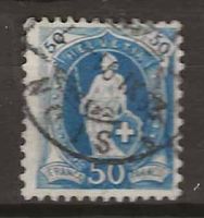 CH070c - Helvetia debout 70c  obl. 26.11.1891