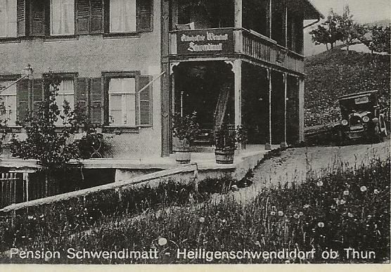 Ansichtskarten: Heiligenschwendi BE Pension Schwendimatt ca. 1940 Oldtimer – Neu (gemäss Beschreibung) aus Ennetmoos von Ambuman 1