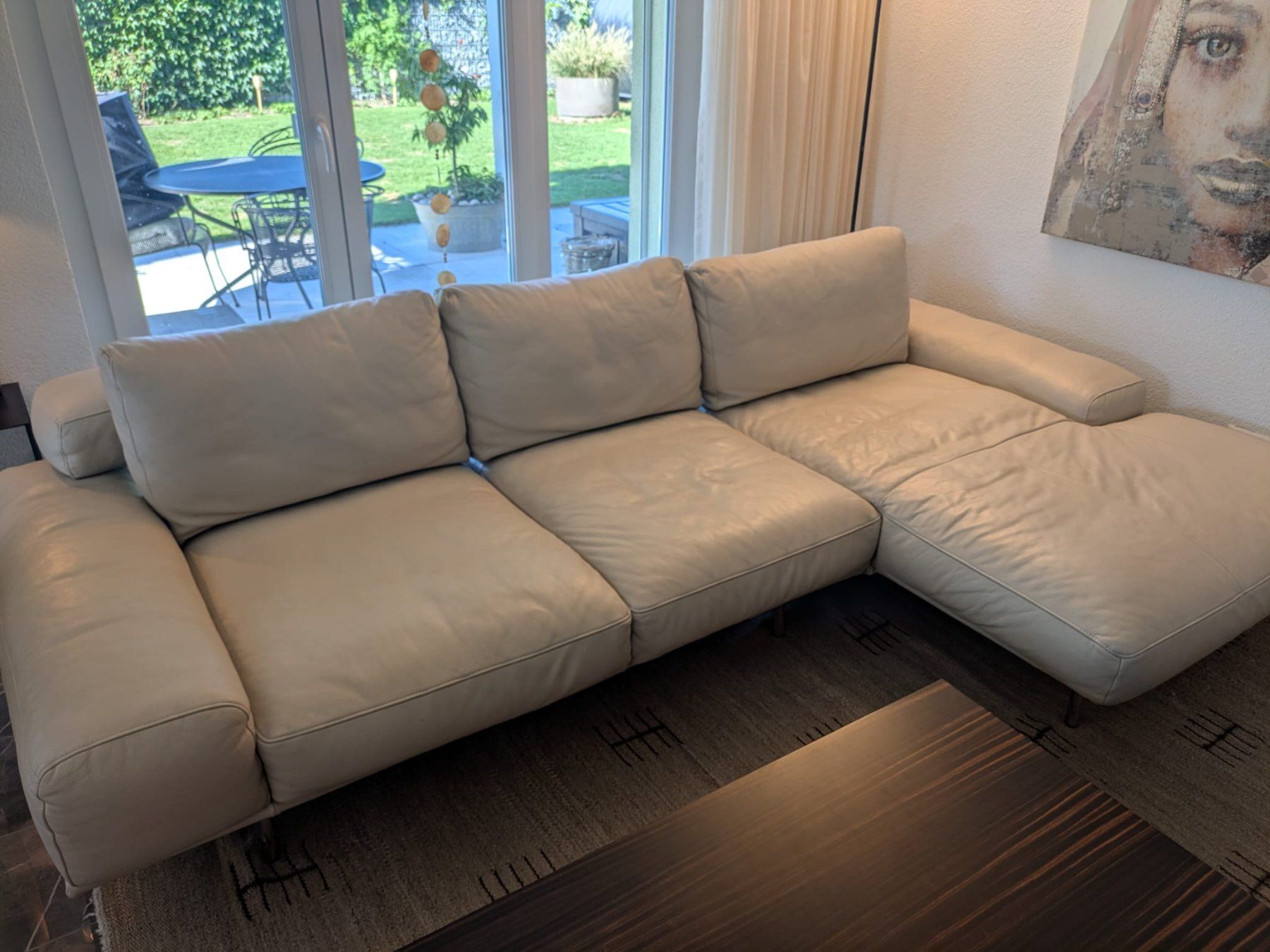 Sofas: Designersofa - Ewald Schillig Ecksofa Echtleder Beige – Gebraucht aus Boningen von LugoEmalf 2