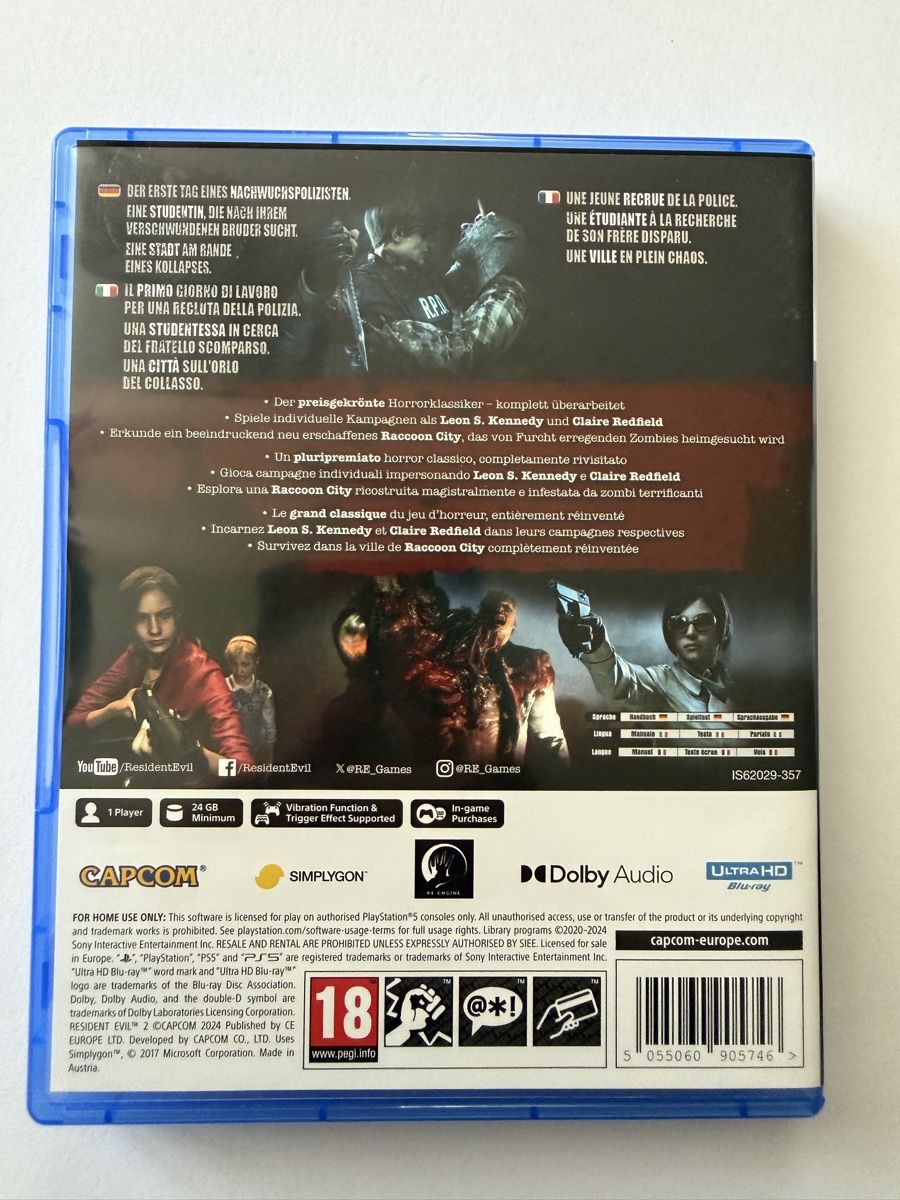 Giochi: Resident Evil 2 PS5 – Usato da Münsingen venduto da Drachenwurst 1