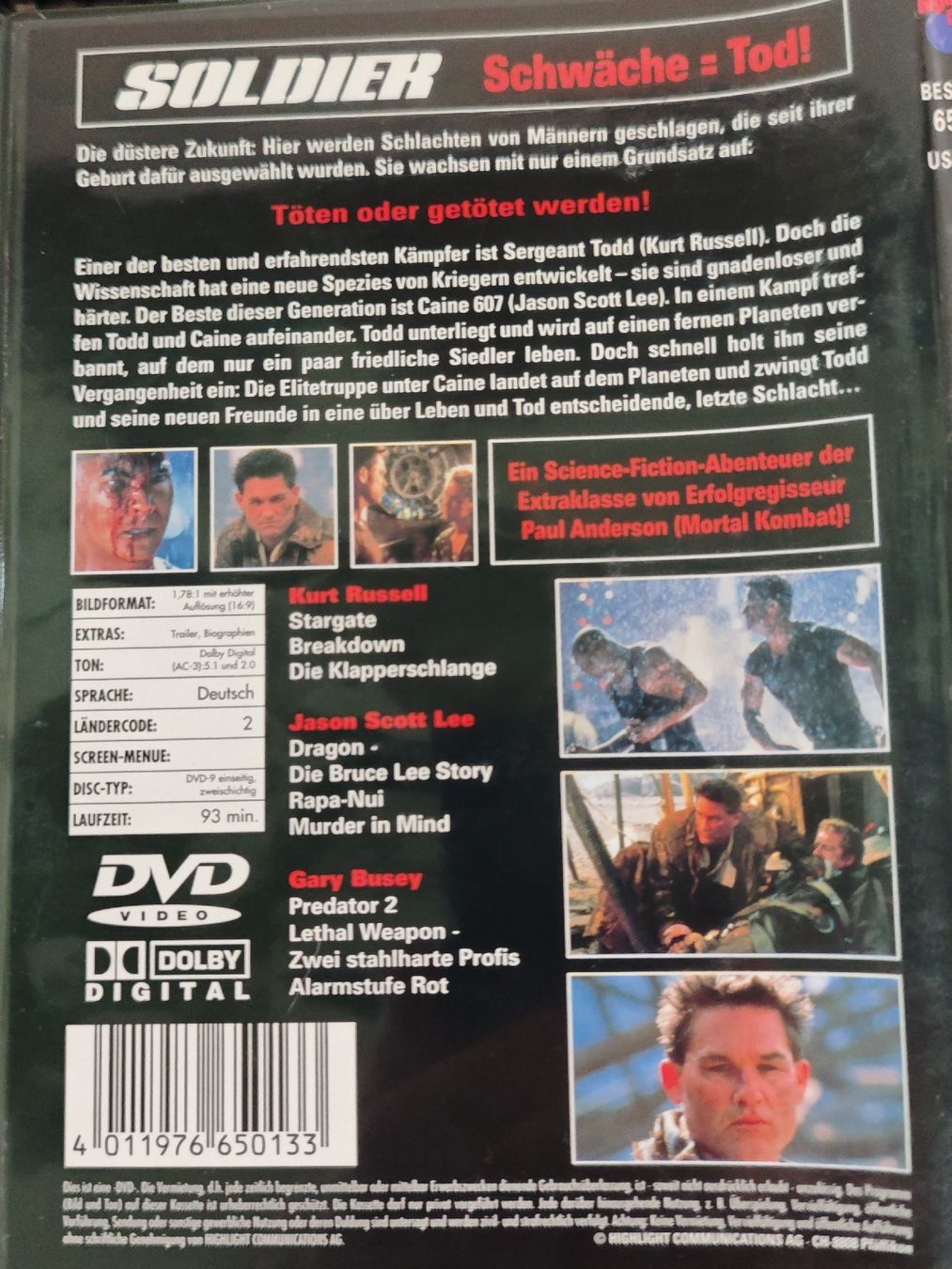 Tutti i DVDs: Soldier – Usato da Laufenburg venduto da Toni5010 1