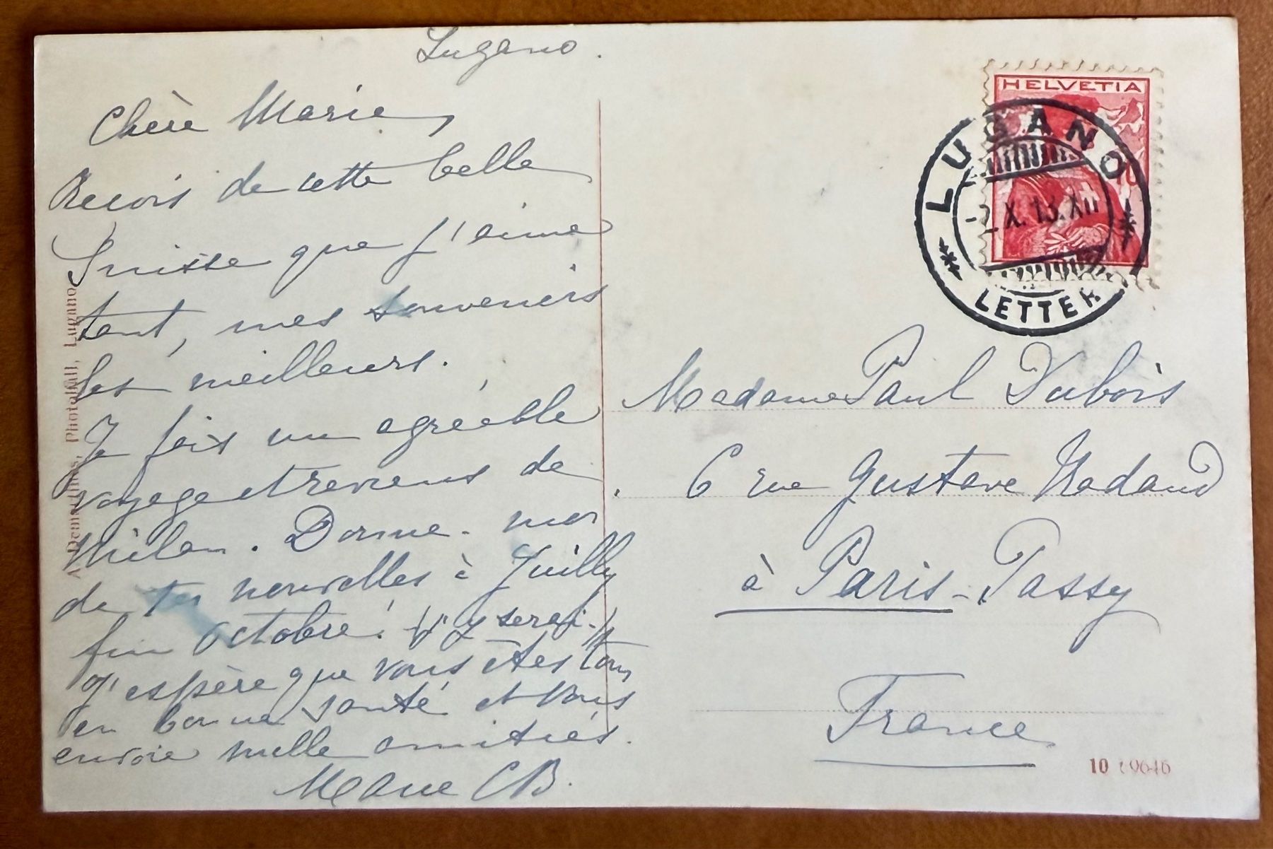 Cartes postales: GANDRIA - 1913 – D'occasion à Lutry par Ediego 1