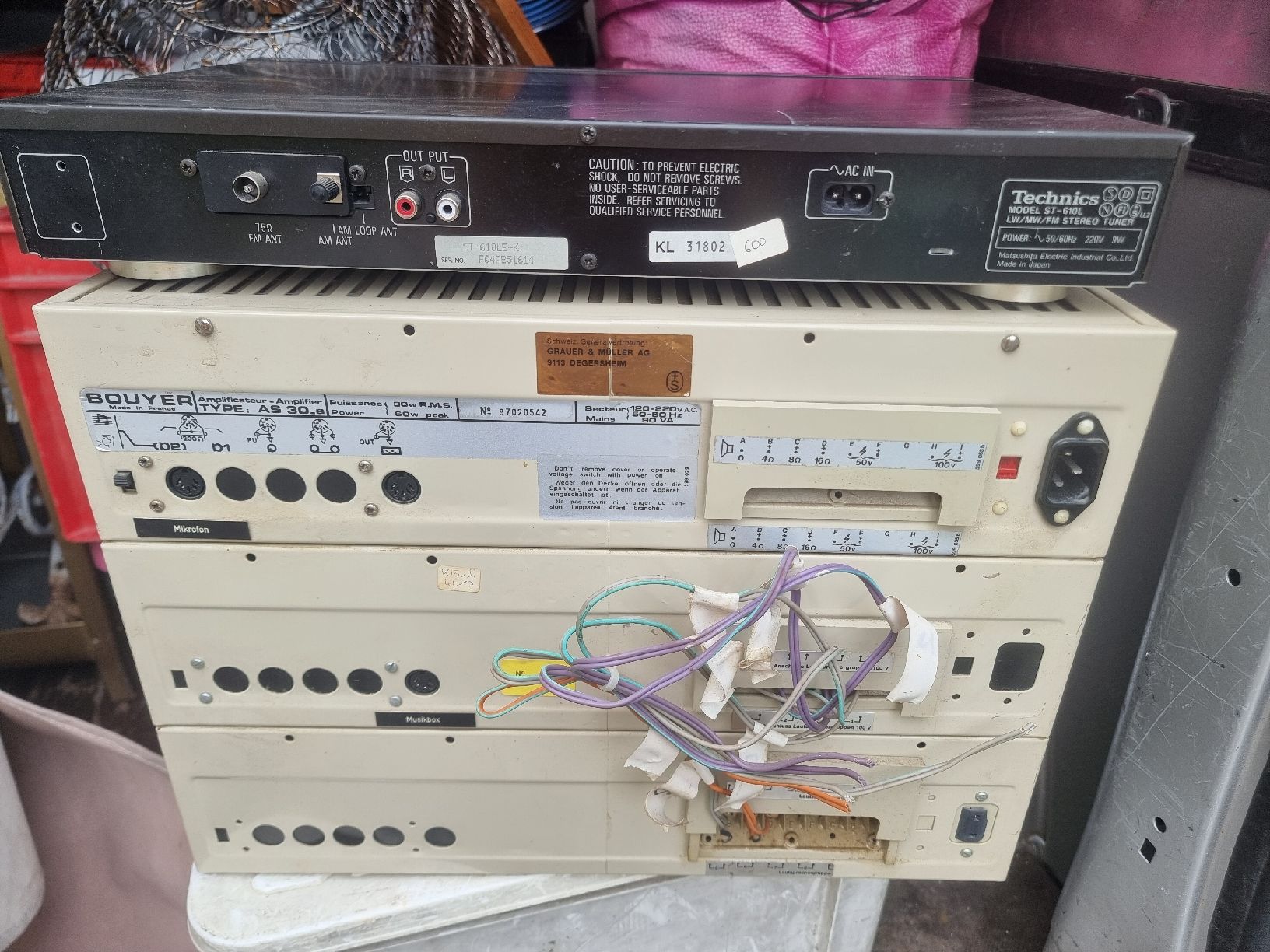 Verstärker: Vintage Stereoanlage Bouyer & Technics – Gebraucht aus Berschis von treedosha01 1