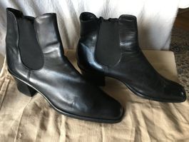 Schicke Stiefeletten, Echtleder, Gr 40 wie NEU made in Italy